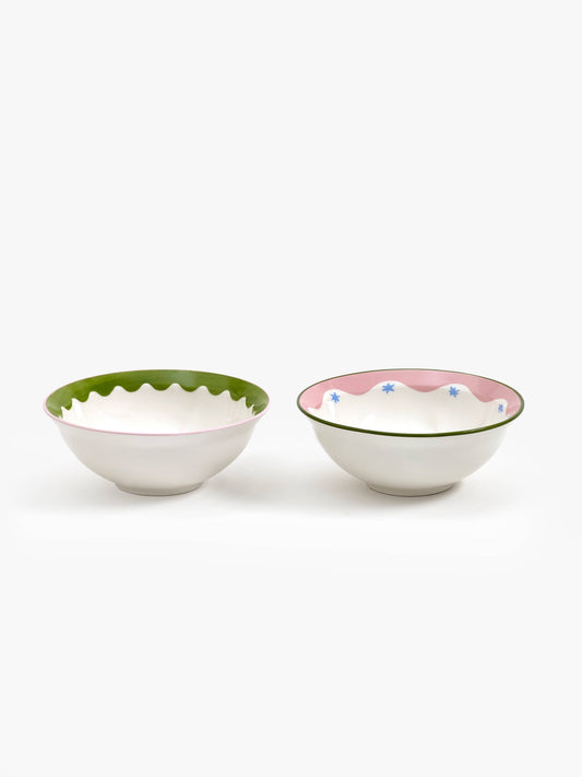Eleanor Bowmer Set Of 2 Sun & Lips Nibble Bowls
