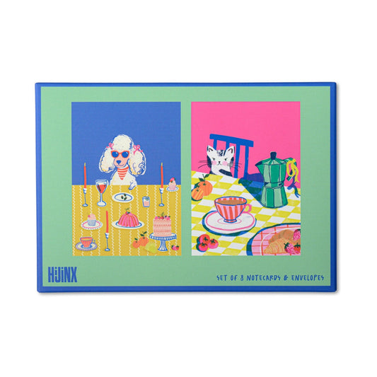 Dinner Party Animal Note Cards