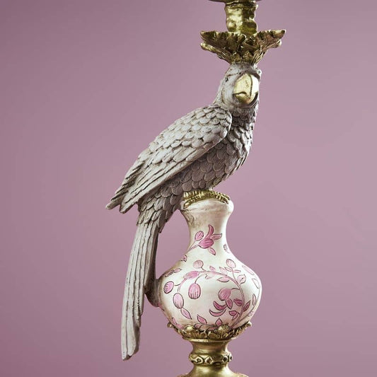 Amari Parrot Candlestick Holder