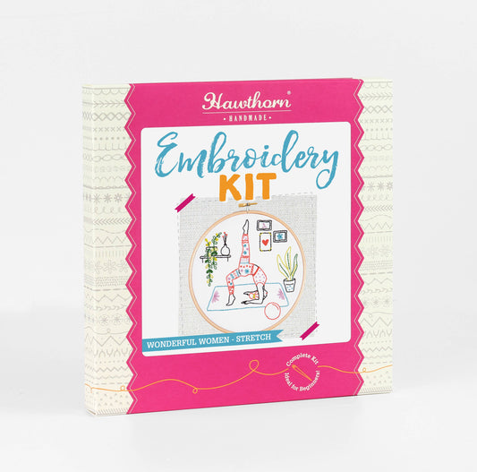 Yoga Embroidery Kit (Stretch) | Complete Craft Kit