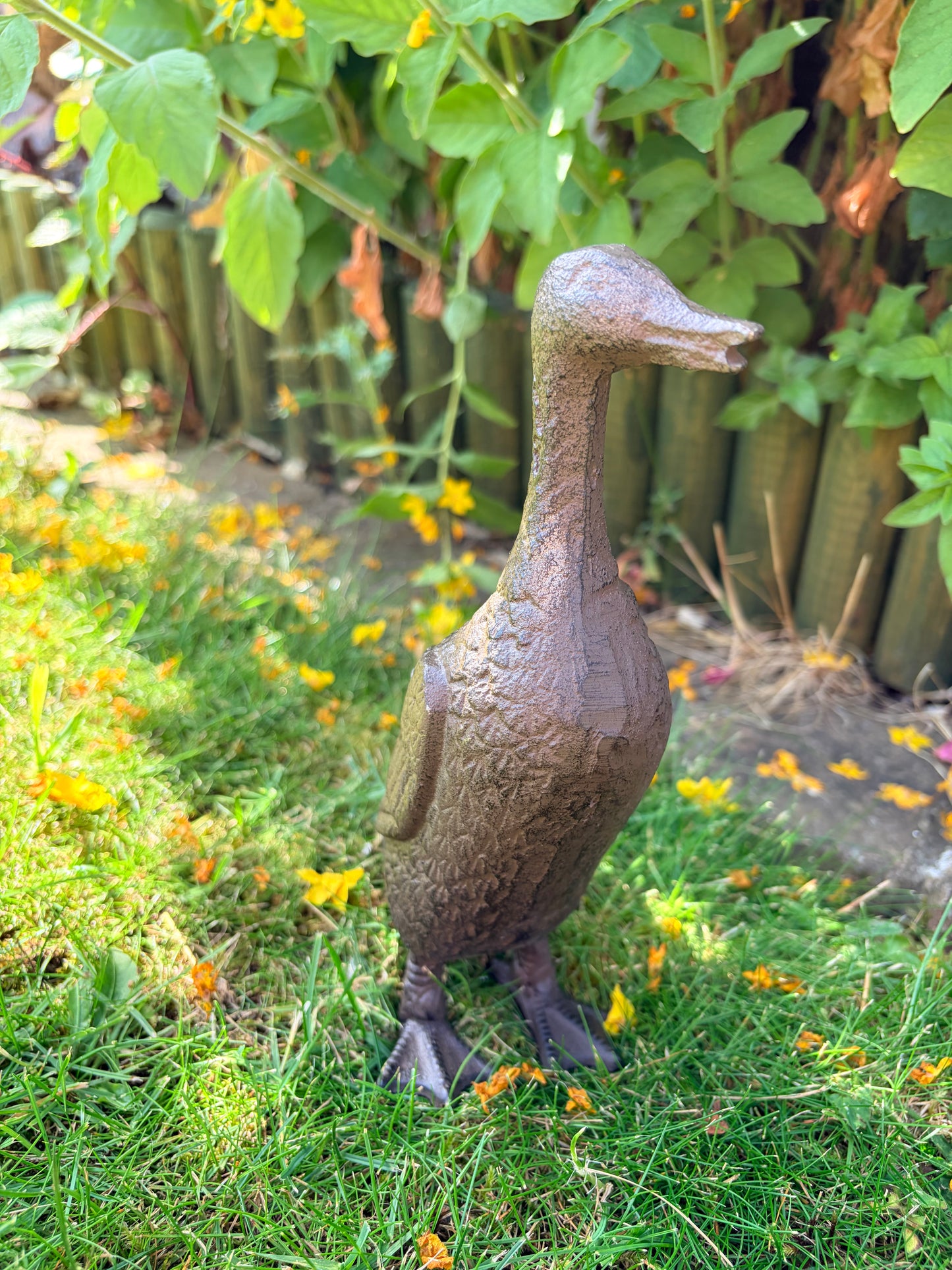 Cast Iron Duck Garden Ornament