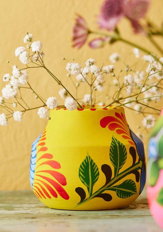Handpainted Boyam Planter - Small