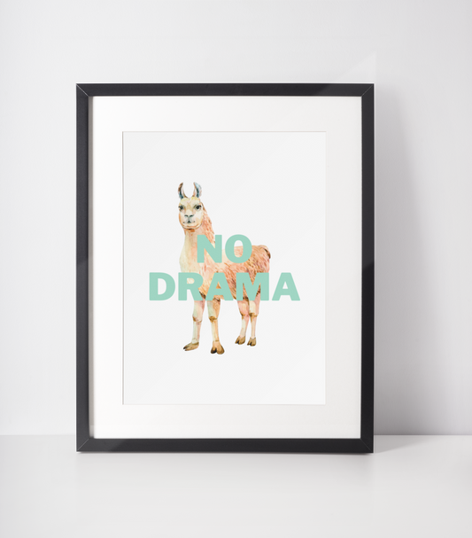 No drama llama print