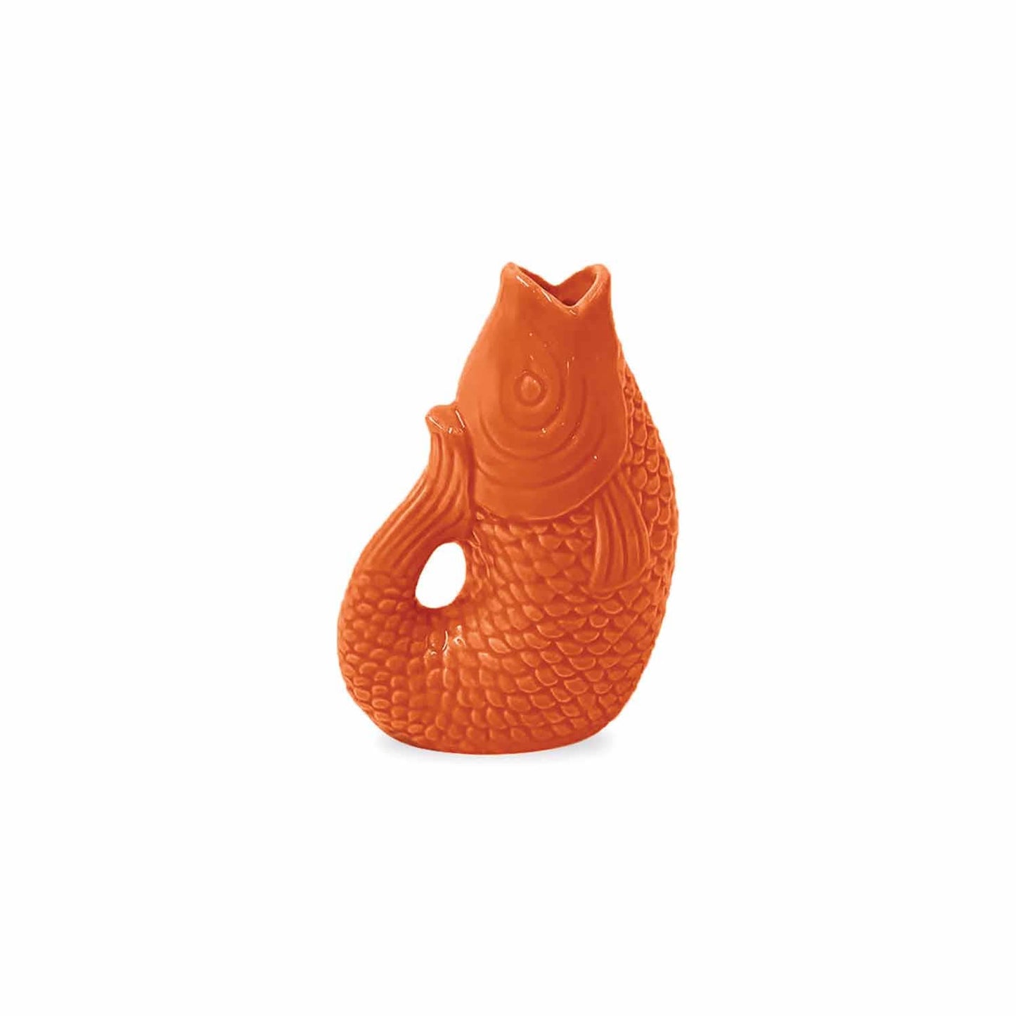 Vibrant fish ceramic vase