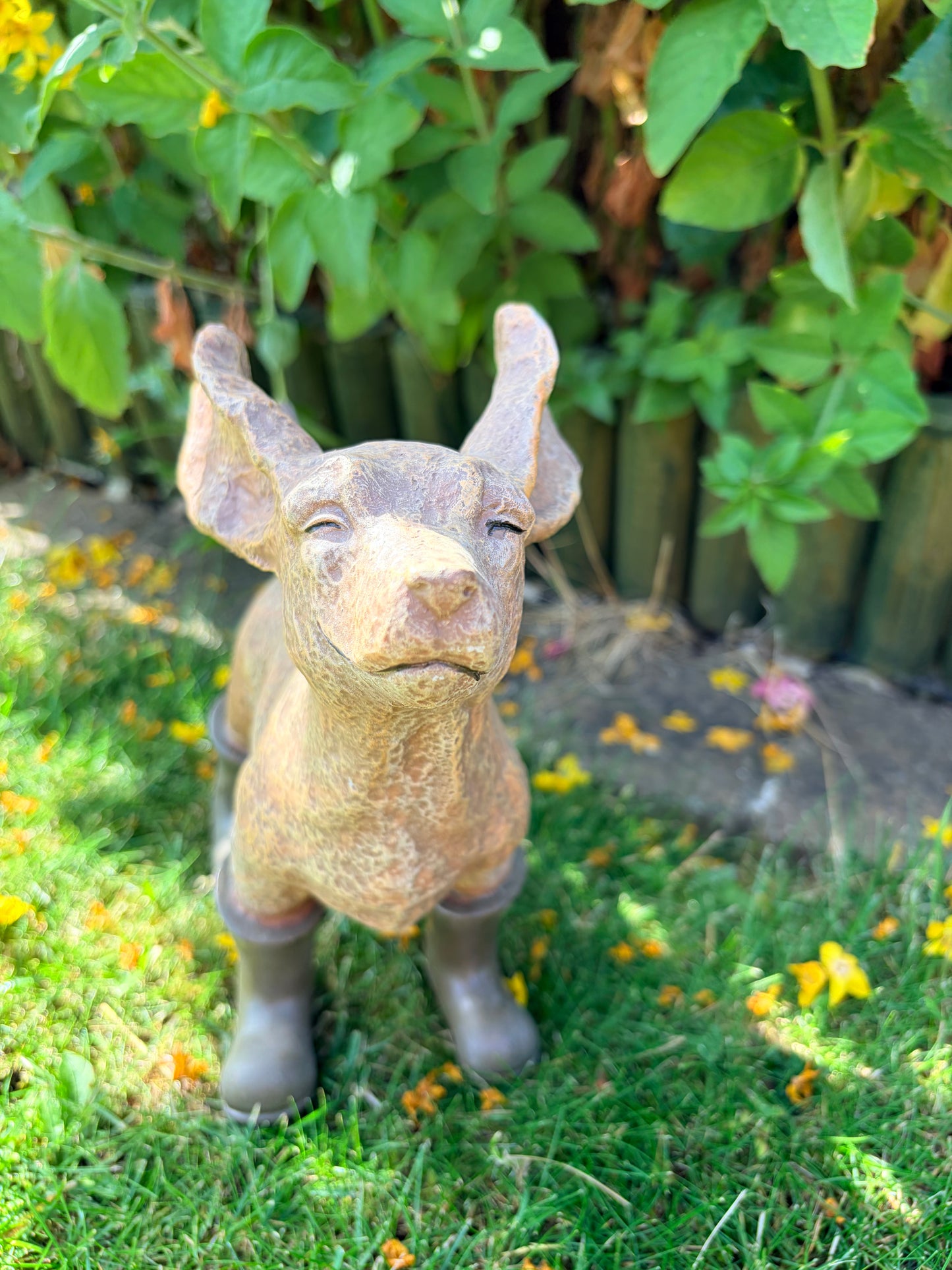 Dog In The Breeze Garden Ornament