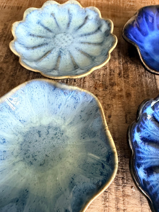 Midnight Bloom trinket dishes - set of 4