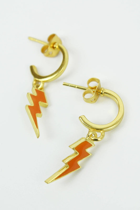 ENAMEL LIGHTNING HOOP