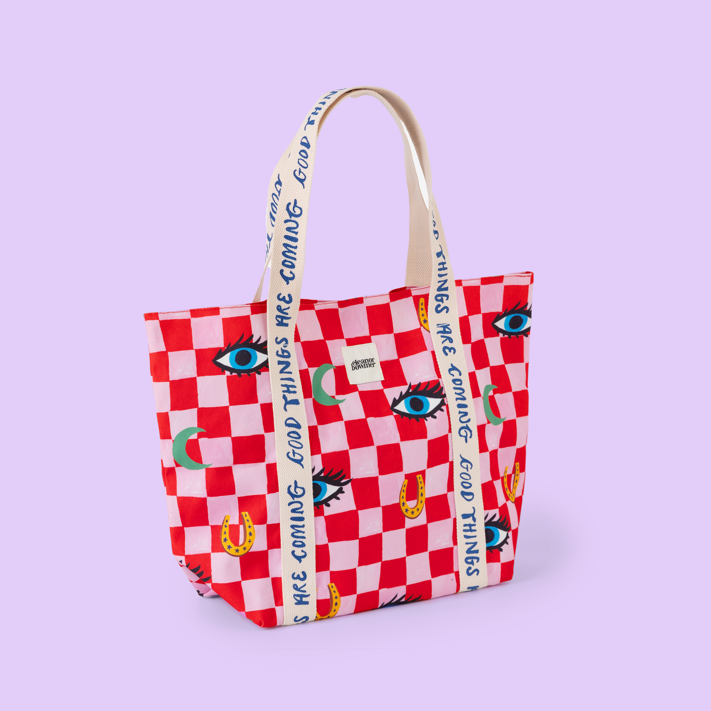 Eleanor Bowmer Checker Icons Tote Bag