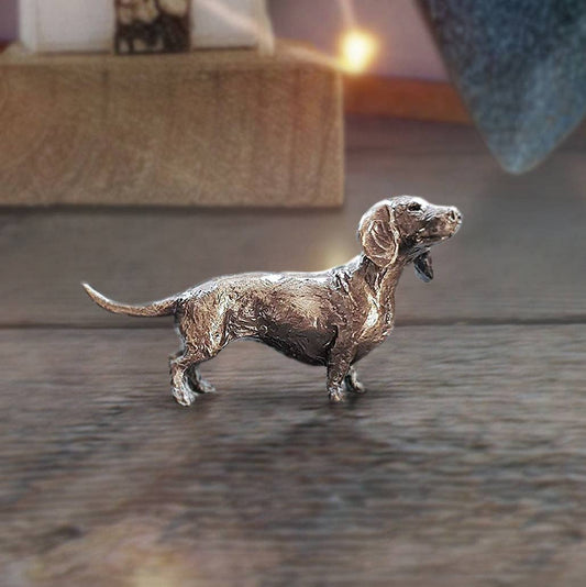 Butler & Peach Miniature Bronze Dachshund