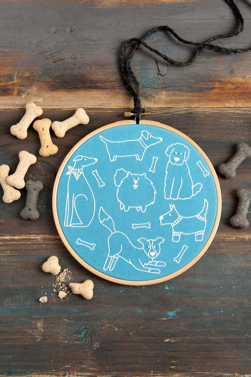 Dandy Dogs Embroidery Kit | Complete Craft Kit for Beginners