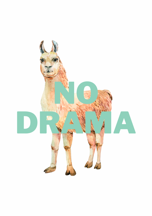 No drama llama print