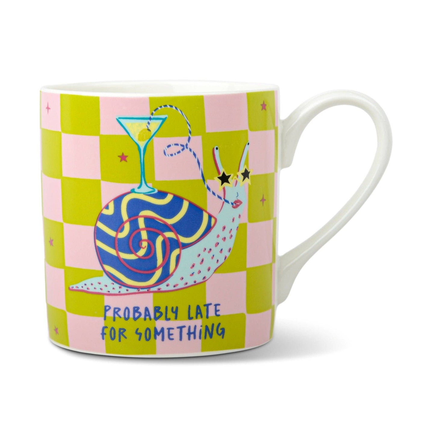 Probably Late for Something Snail Mug