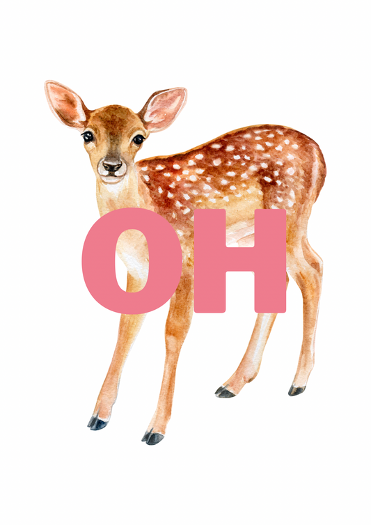 Oh deer print