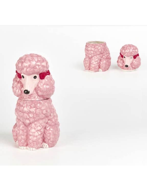 Pink Poodle Storage / Cookie Jar