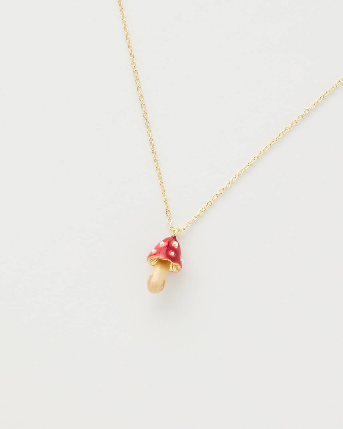 FABLE Enamel Mushroom Necklace