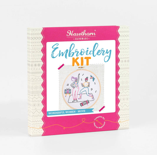 Dancing Embroidery Kit (Move) | Complete Craft Kit