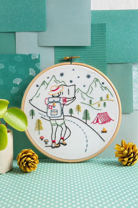 Hiking Embroidery Kit (Explore) | Complete Craft Kit