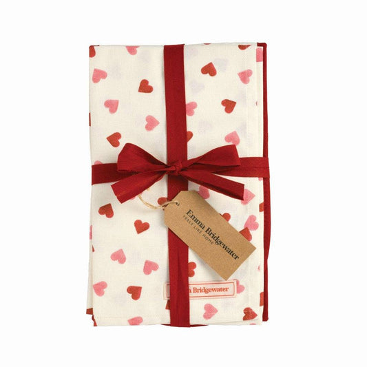 Emma Bridgewater - Pink Hearts Oven Glove & Tea Towel Set