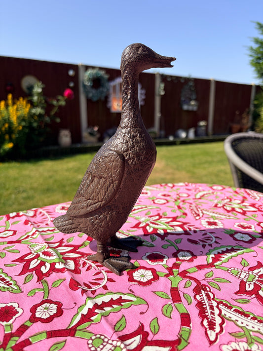 Cast Iron Duck Garden Ornament