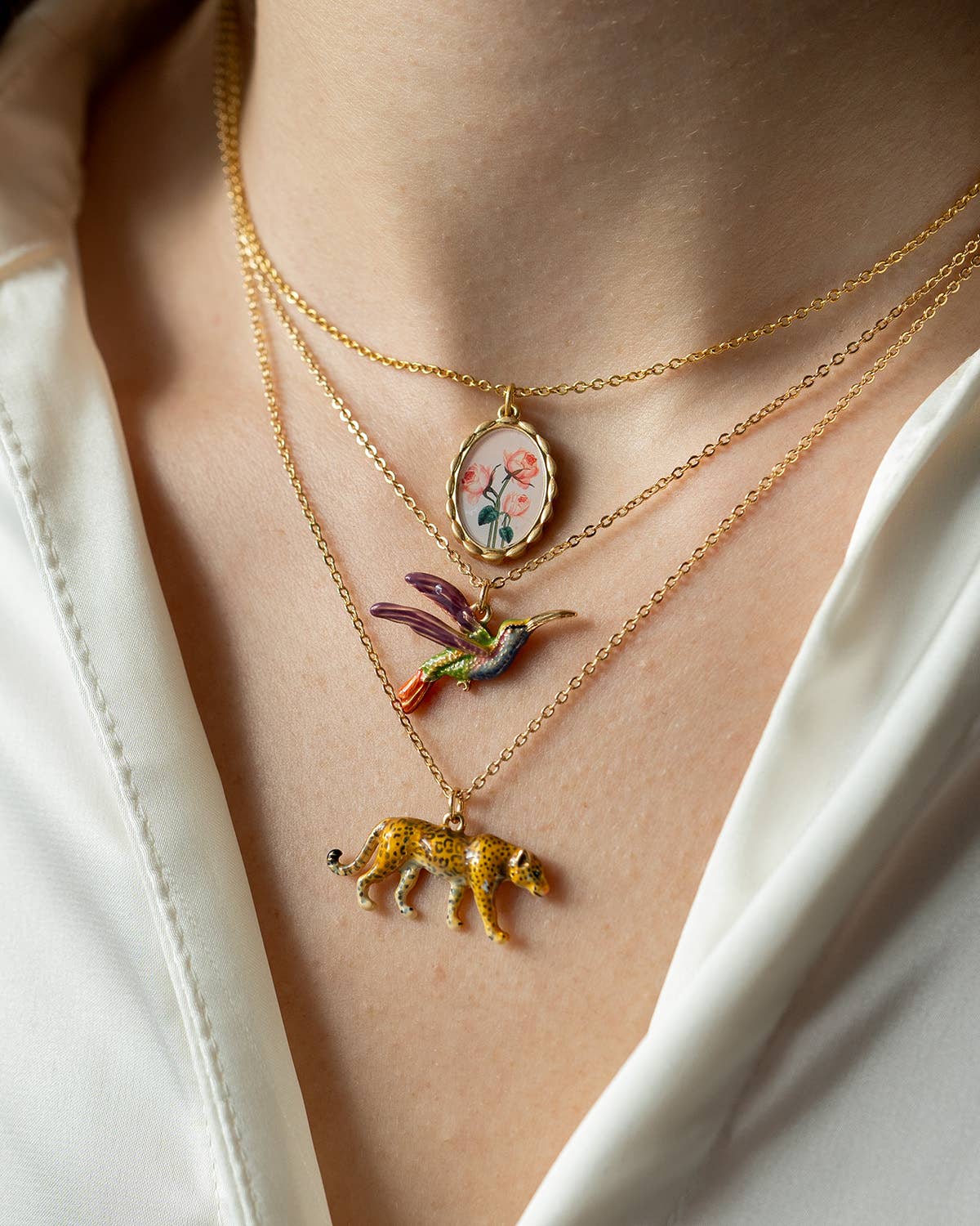 FABLE Leopard Pendant Necklace