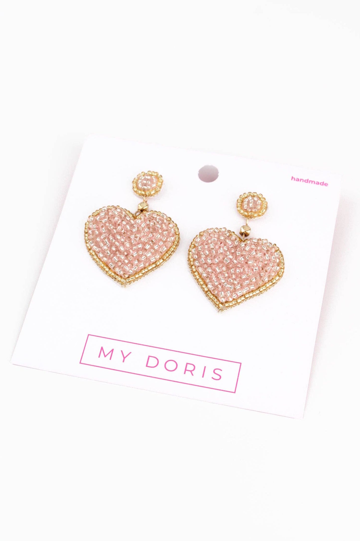 LIGHT PINK HEART DROPS