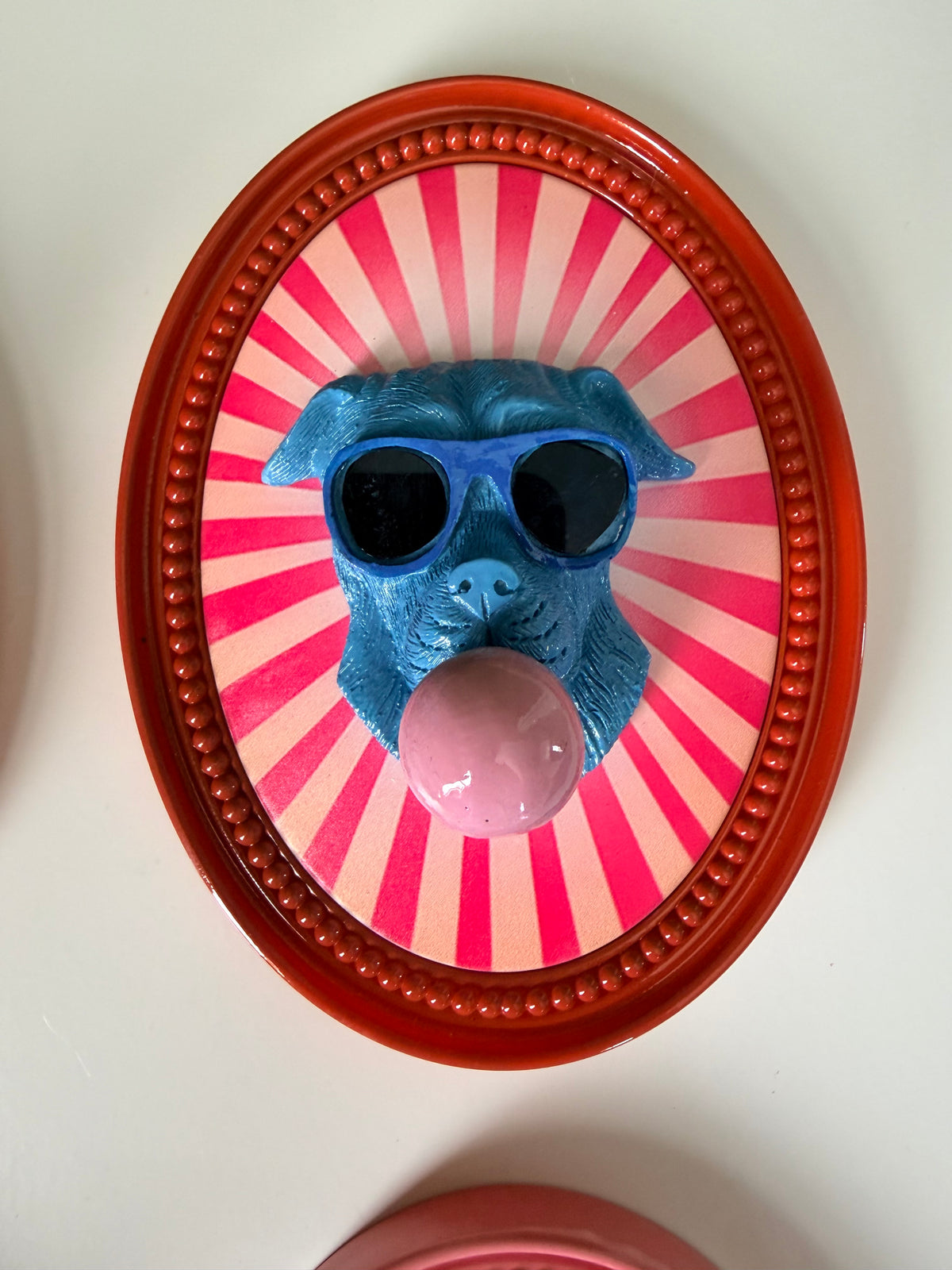 Off-duty dogs – Set of 4 colourful 3D wall pictures