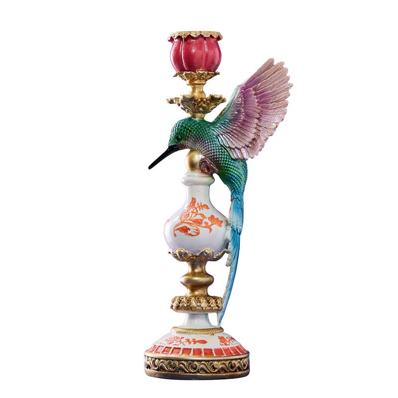 Hummingbird Candlestick Holder