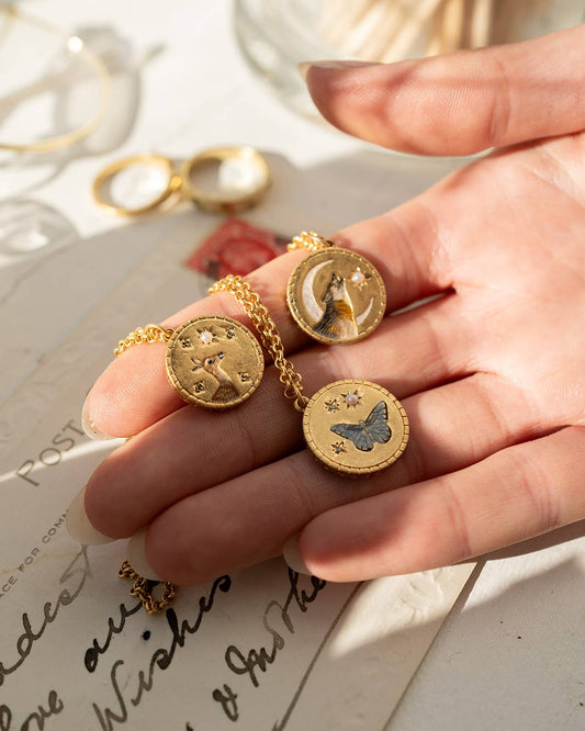 FABLE Deer Spirit Guide Pendant Necklace