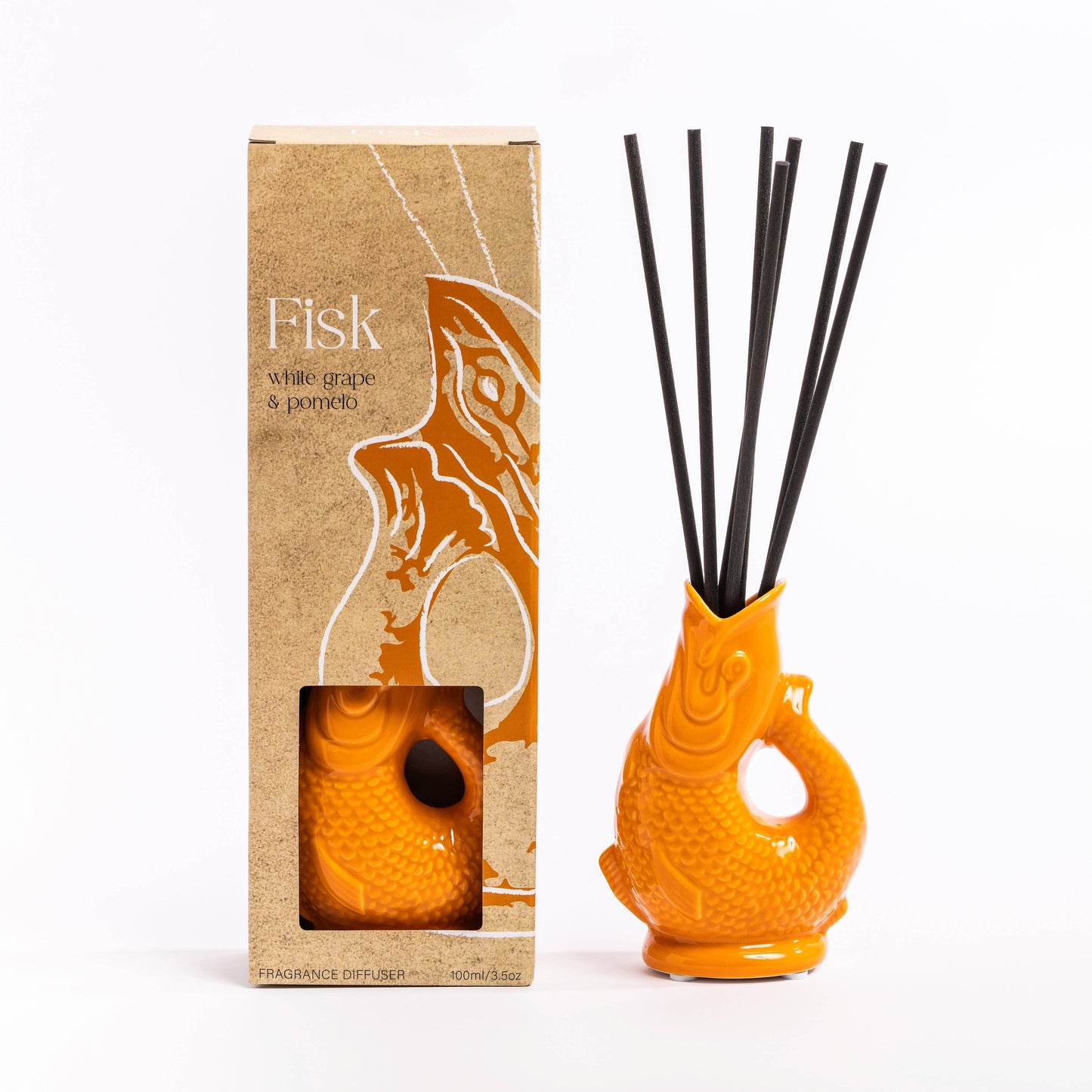 Orange Gluggle Fish Diffuser