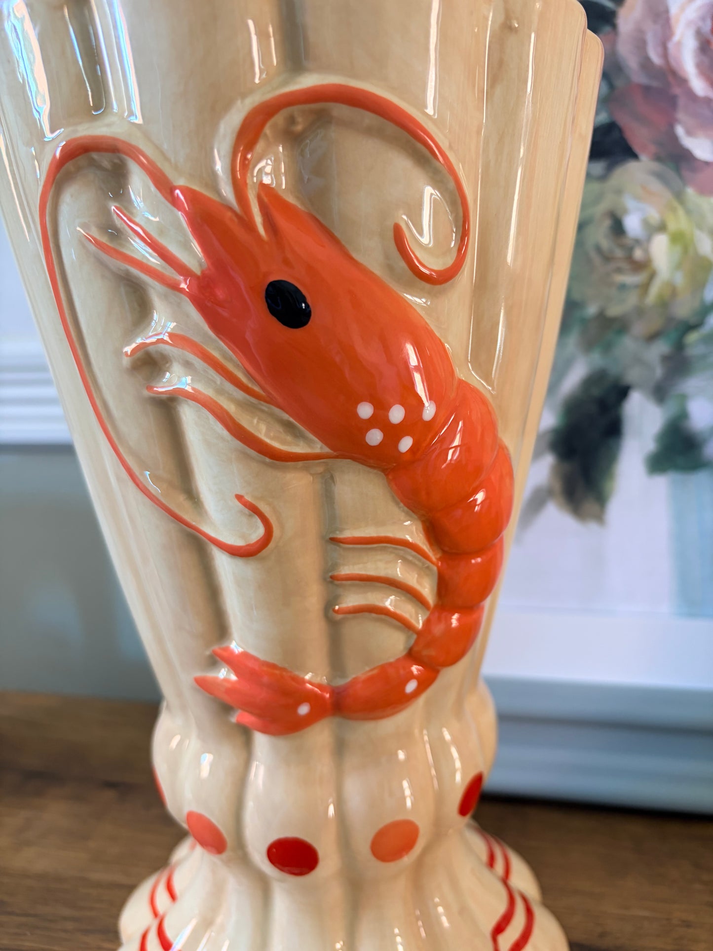 Crustacean statement vase