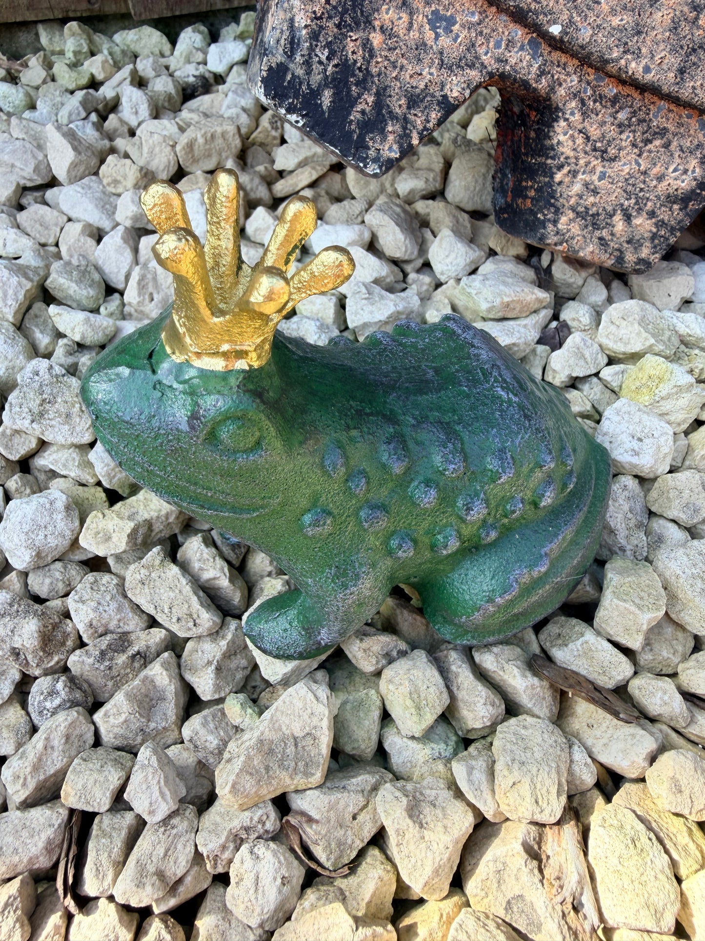 Cast Iron Frog Prince Ornament