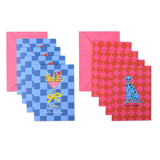 Hello Friends Bright Note Cards