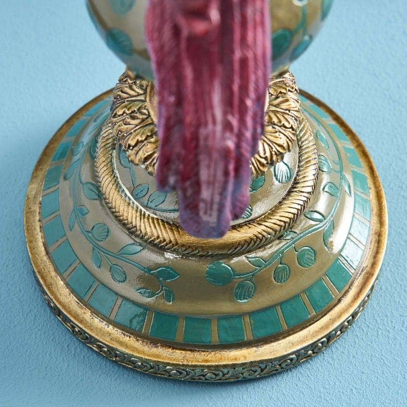 Pair of Parrot Candle Holders - Pink