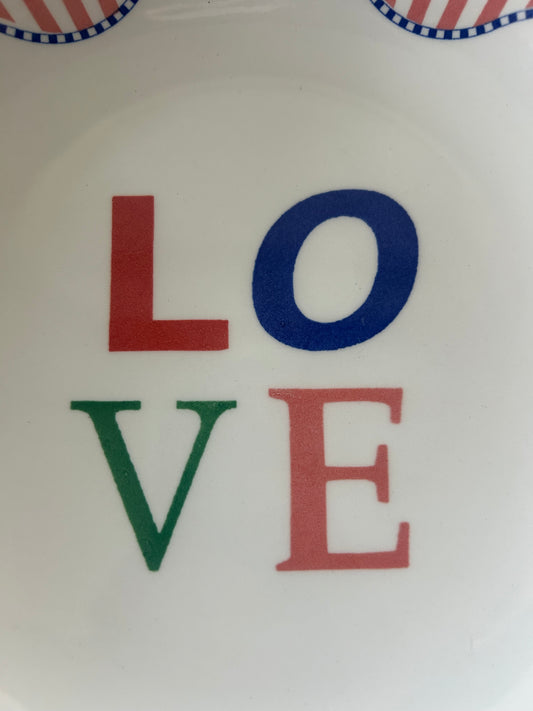 Royal Stafford ‘Love’ striped pasta bowl