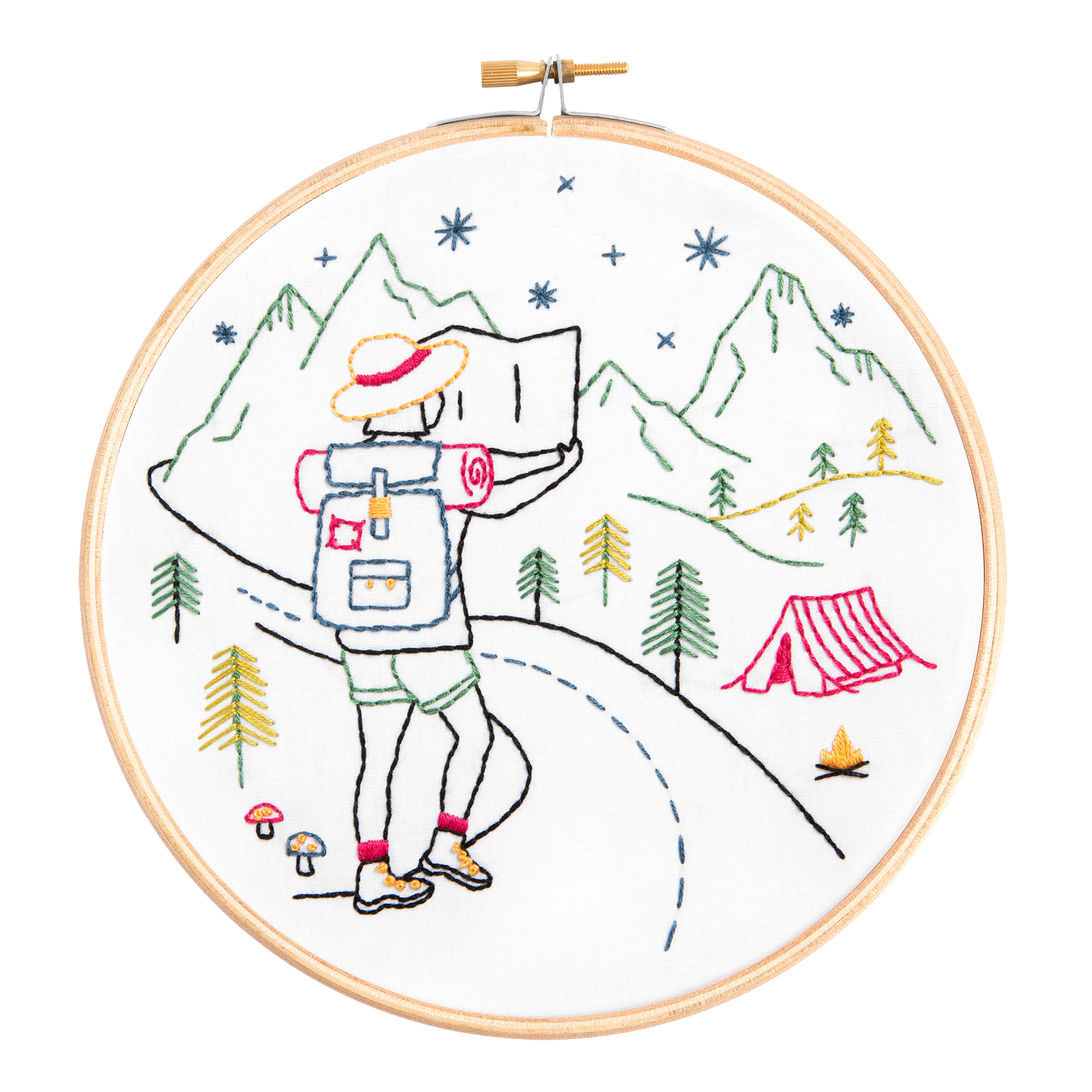 Hiking Embroidery Kit (Explore) | Complete Craft Kit