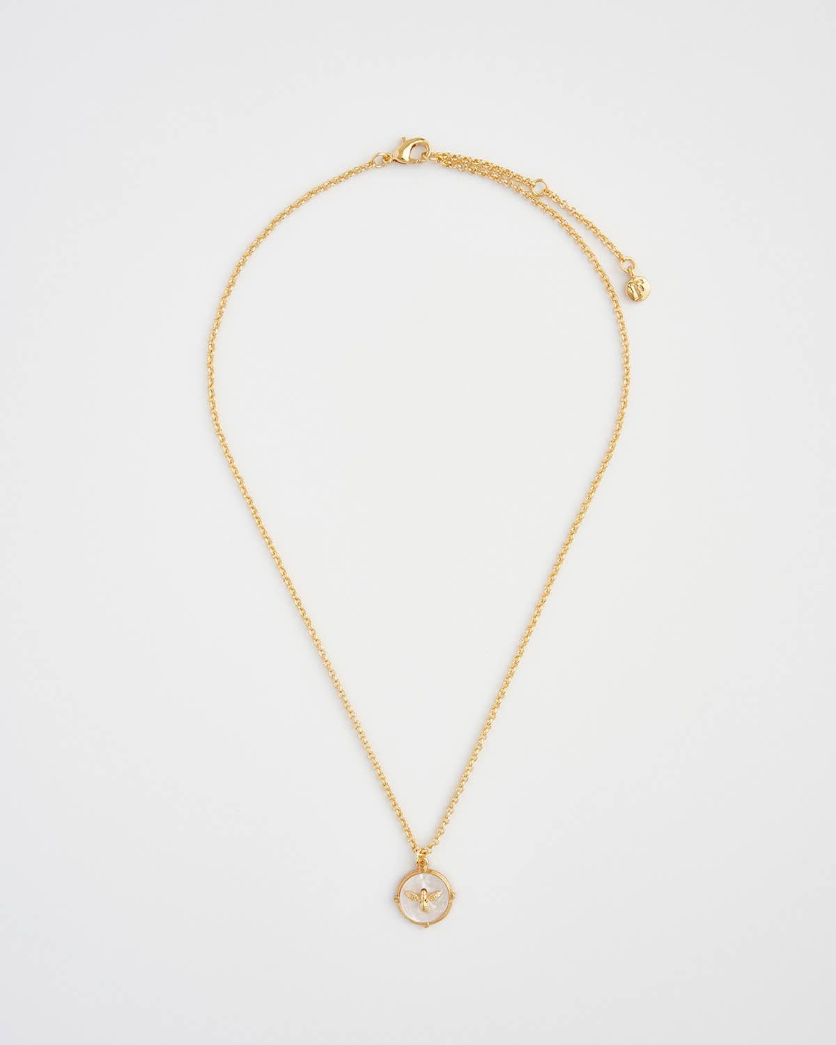 FABLE Honey Bee & Pearl Pendant Necklace