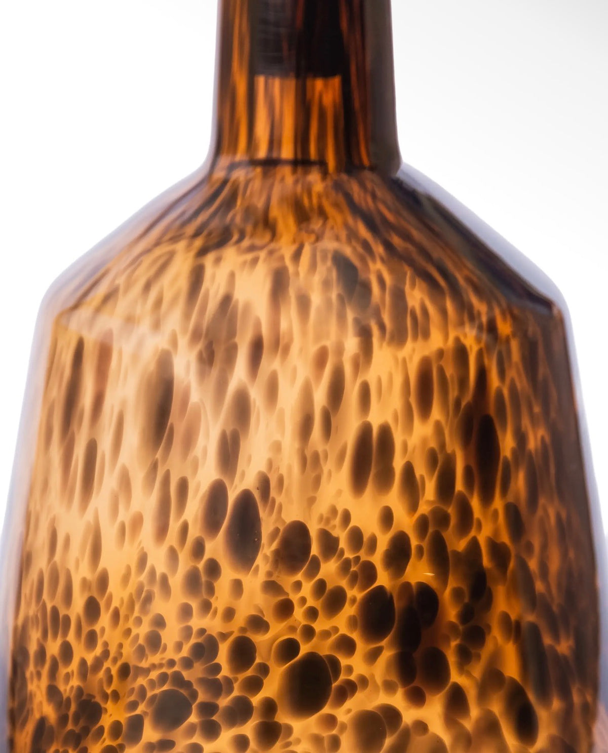 Large Leopard Glass Apothecary Bottle