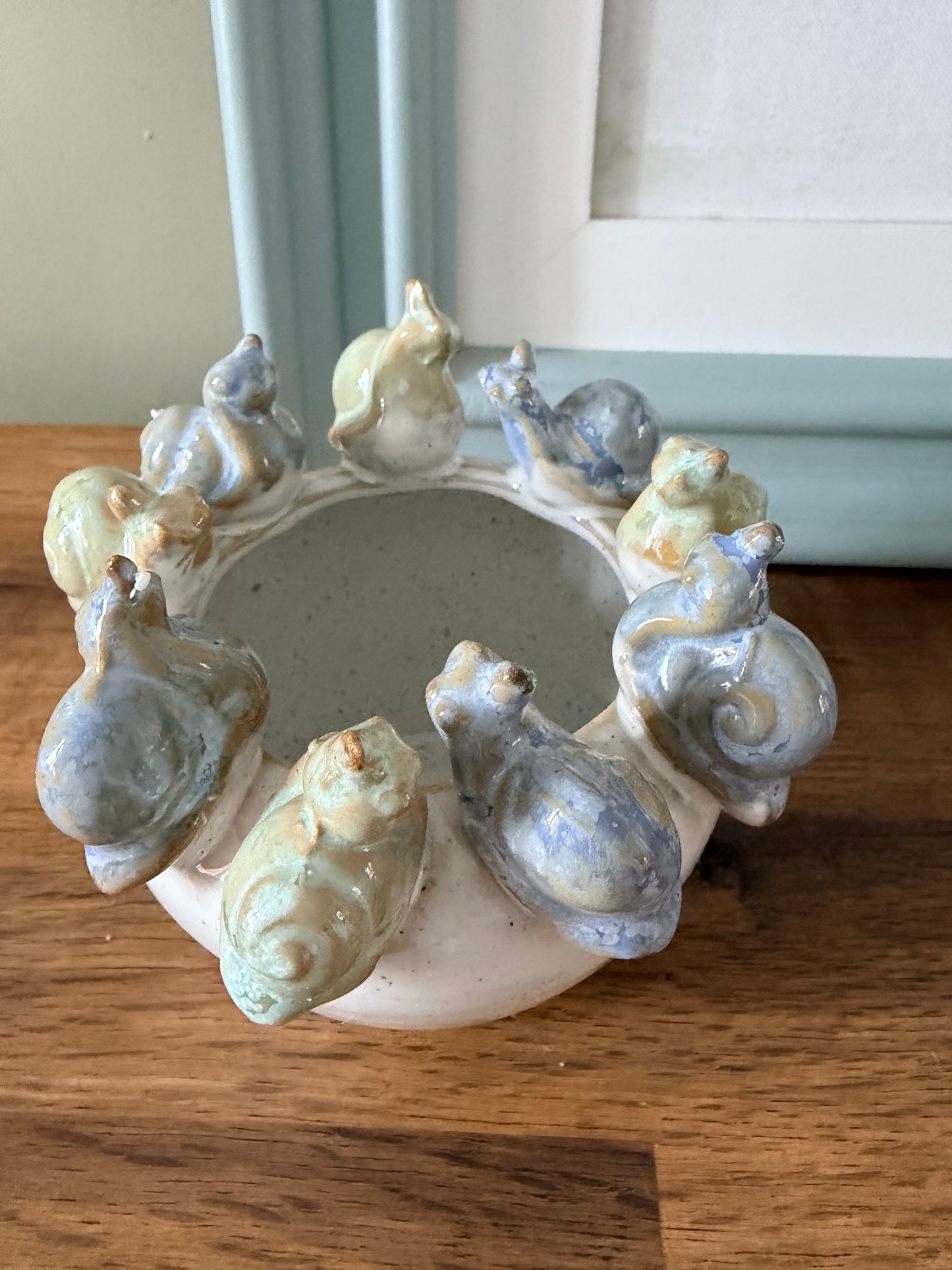 Ceramic Snail Trinket Bowl | Quirky Cottagecore Home Decor