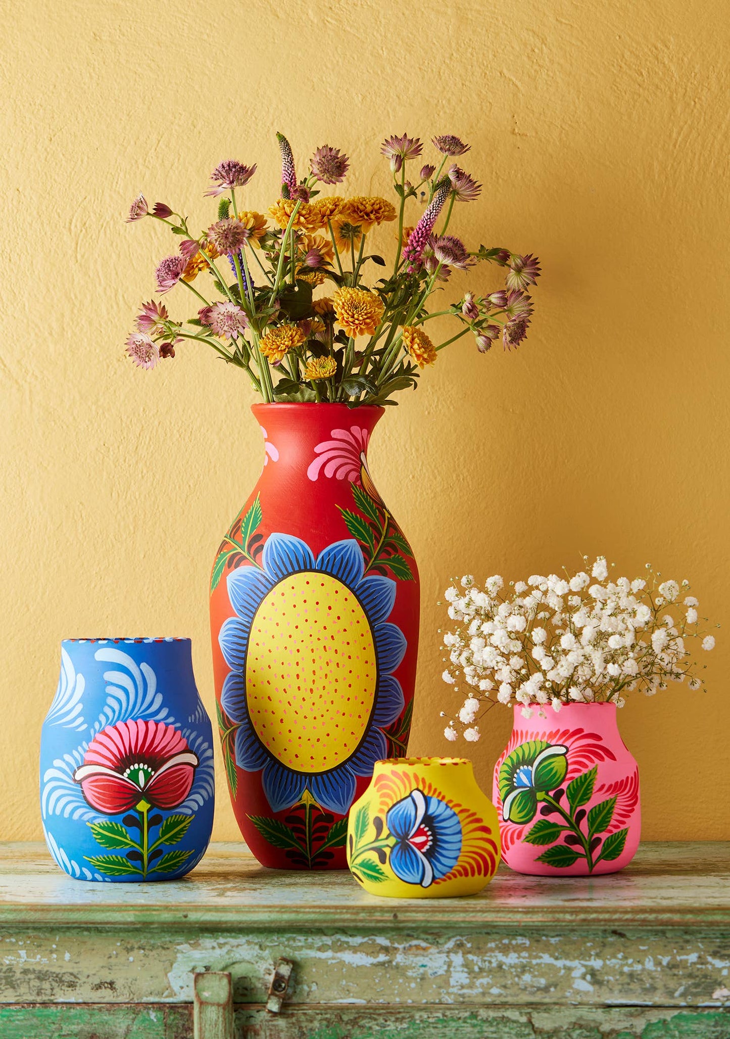 Handpainted Boyam Planter - Large