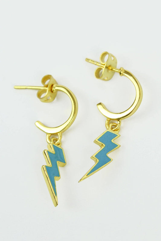 ENAMEL LIGHTNING HOOP