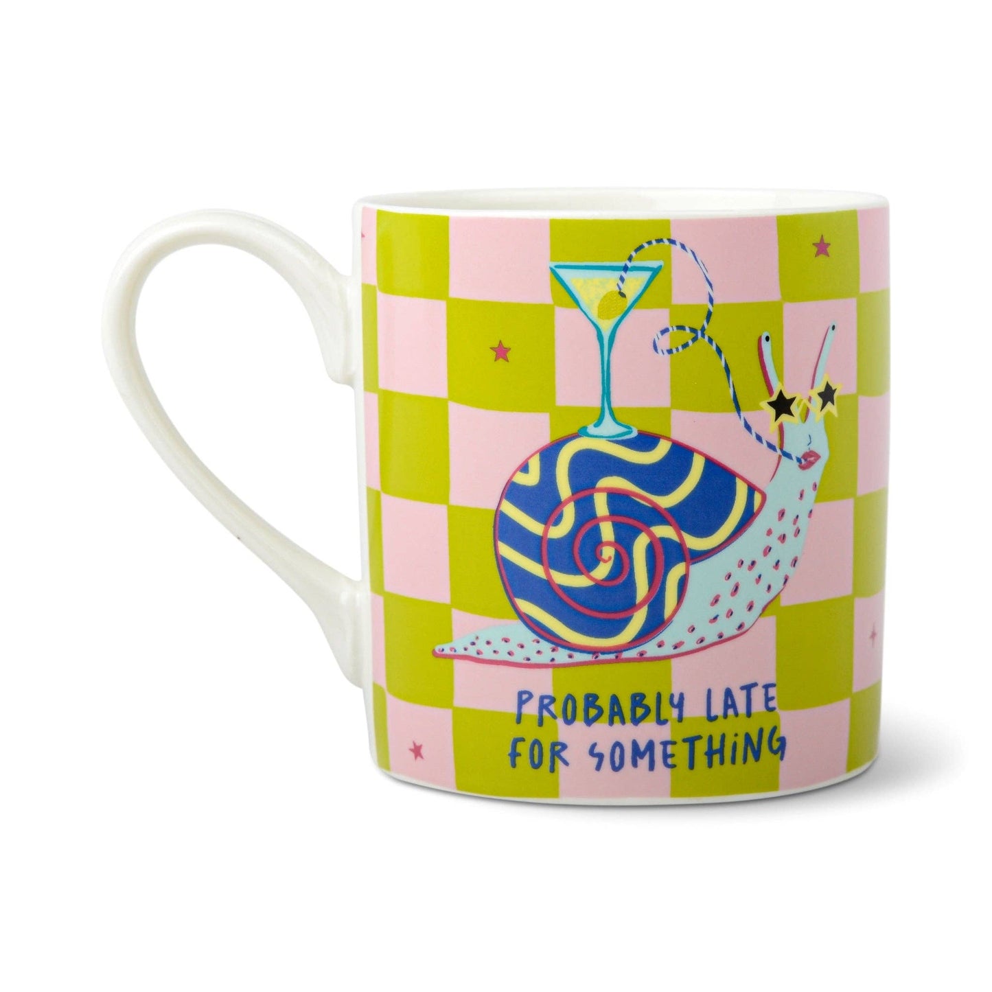 Probably Late for Something Snail Mug