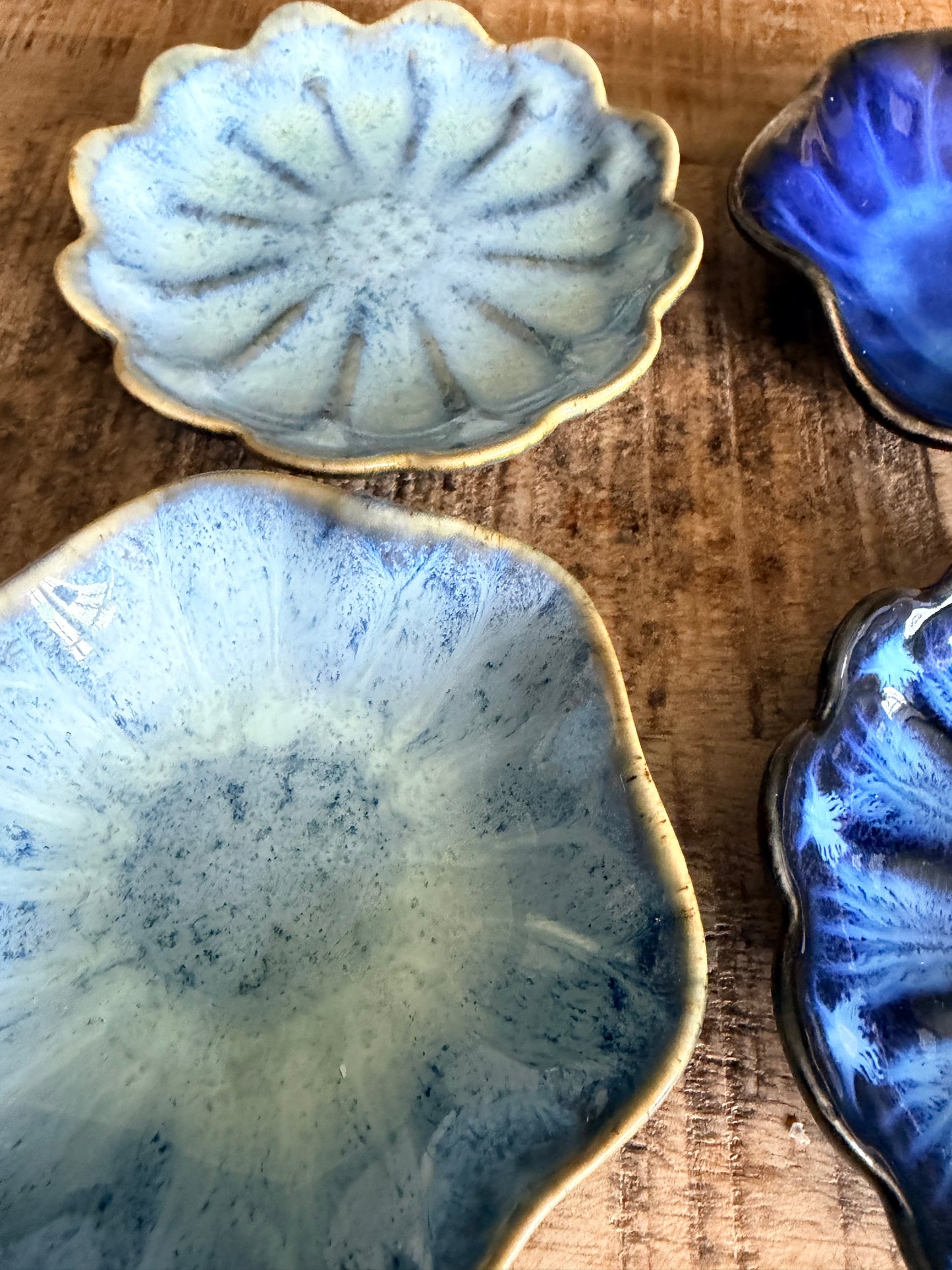 Midnight Bloom trinket dishes - set of 4