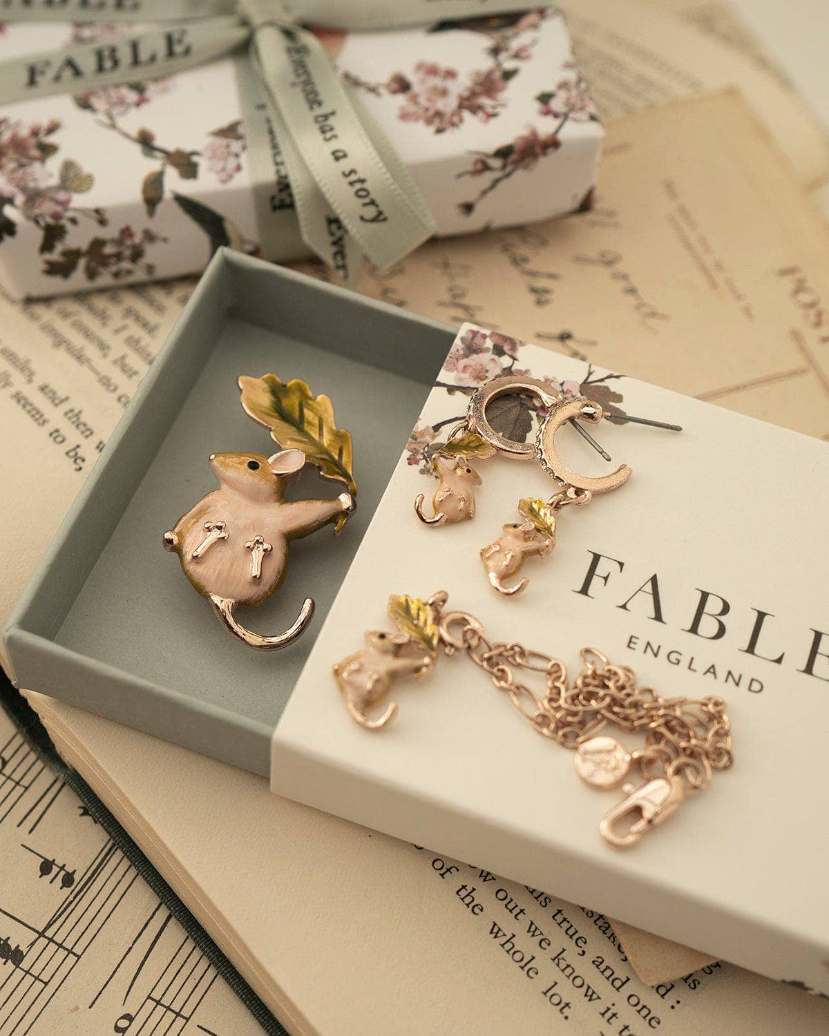 FABLE Enamel Dormouse Short Necklace