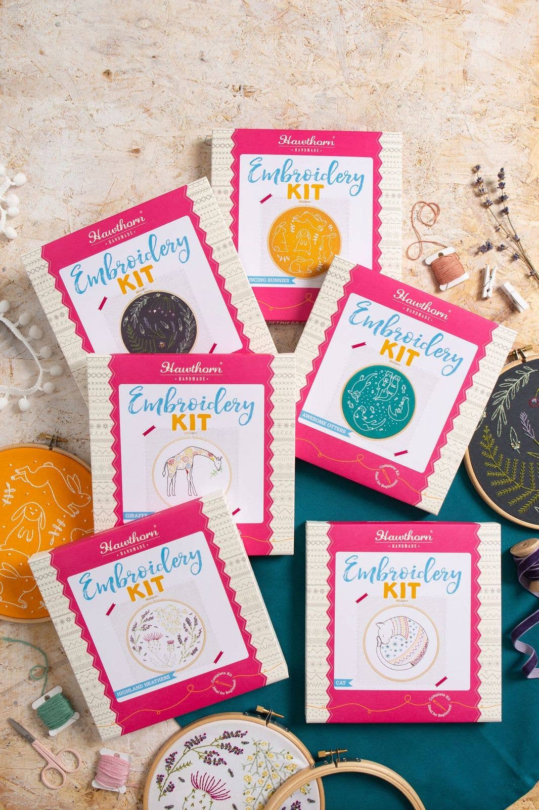 Crafty Cats Embroidery Kit | Complete Craft Kit for Beginners