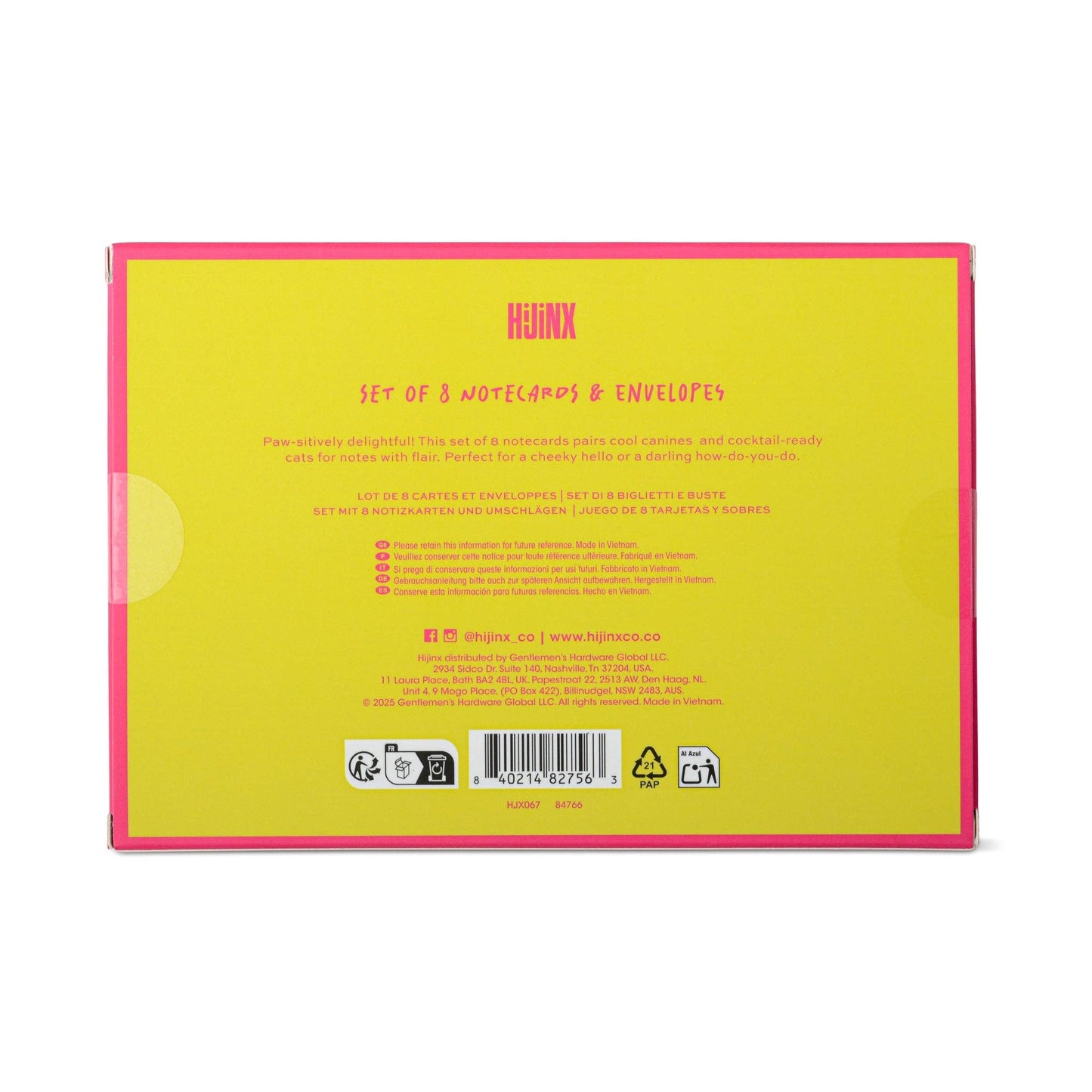 Hello Friends Bright Note Cards