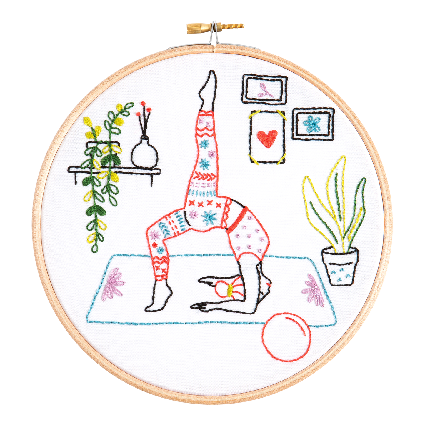 Yoga Embroidery Kit (Stretch) | Complete Craft Kit