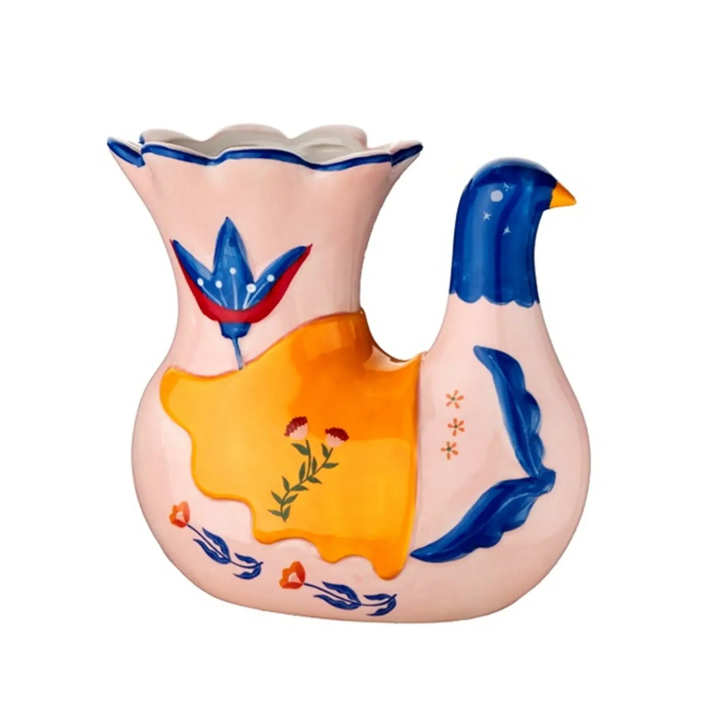 Pink Bird Vase