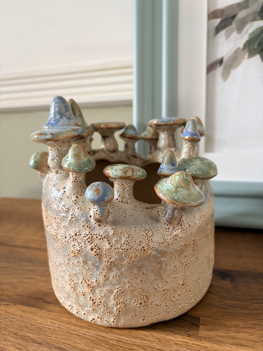 Woodland Mushroom Planter | Cottagecore Ceramic Plant Pot