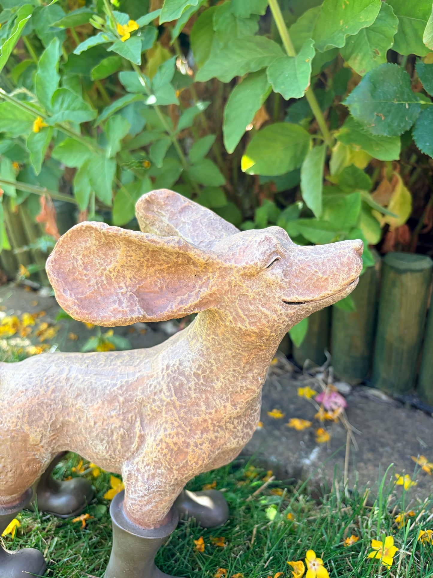 Dog In The Breeze Garden Ornament