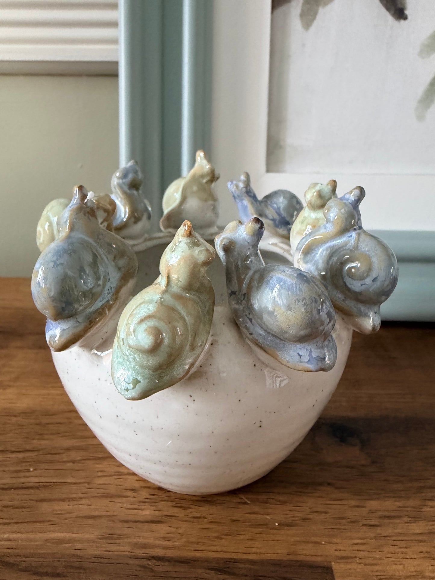 Ceramic Snail Trinket Bowl | Quirky Cottagecore Home Decor